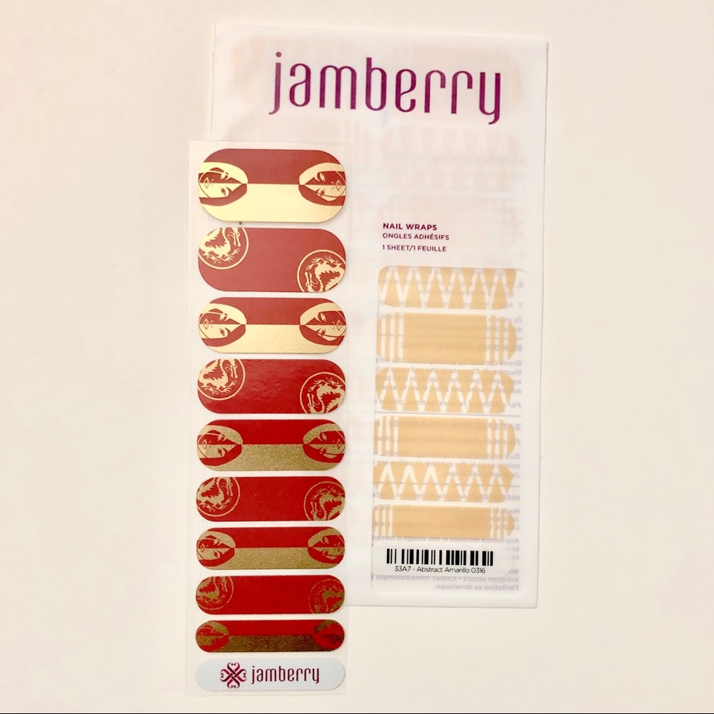 Mulan & Amarilo Abstract Nail Wrap